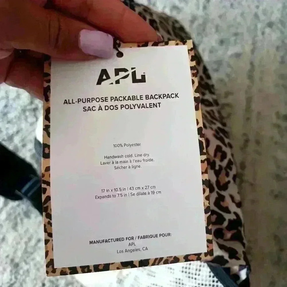 APL All-Purpose Leapord Print Packable Backpack - Picture 10 of 15